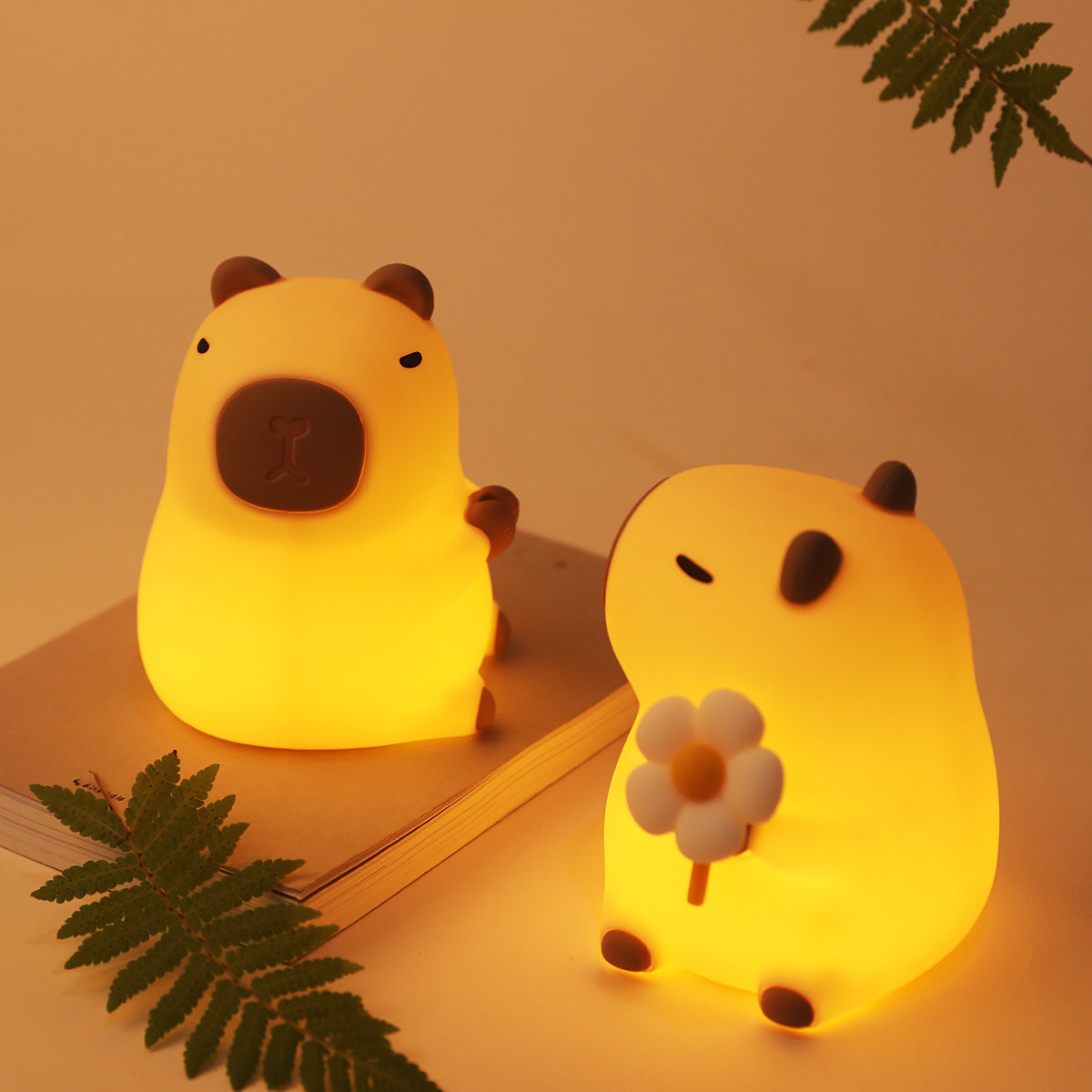 Veilleuse en silicone squishy Capybara - Cadeau idéal pour les enfants et les filles