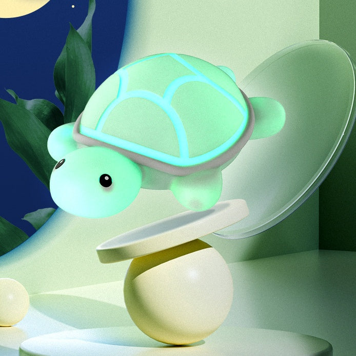 Squishy Silikon Niedliche Schildkröte LED-Nachtlicht - Perfektes Geschenk für Kinder und Mädchen