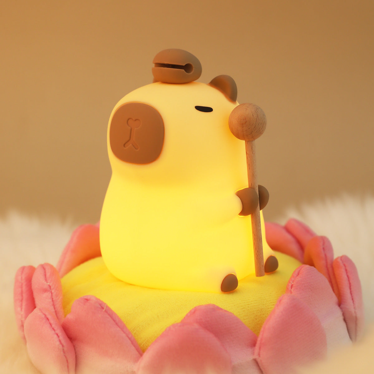 Capybara Squishy Silikon-Nachtlicht – perfektes Geschenk für Kinder und Mädchen