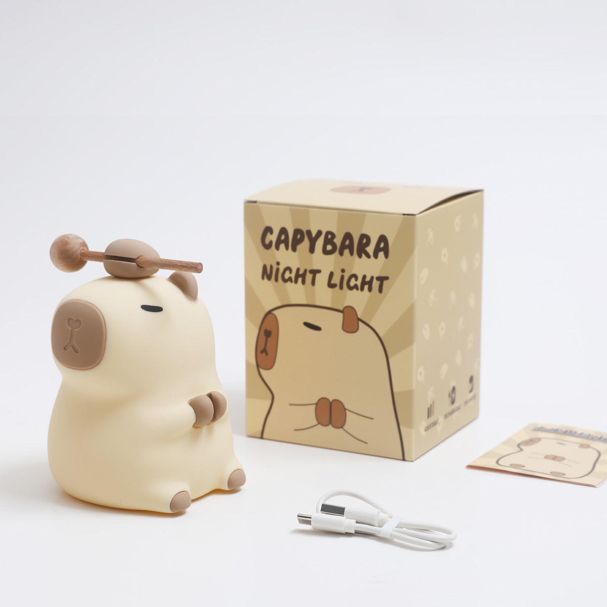 Capybara Squishy Silikon-Nachtlicht – perfektes Geschenk für Kinder und Mädchen