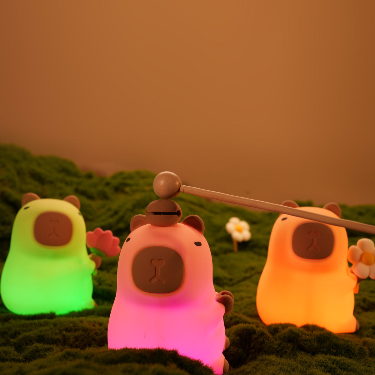 Capybara Squishy Silicone Night Light - Perfect Gift for Kids and Girls