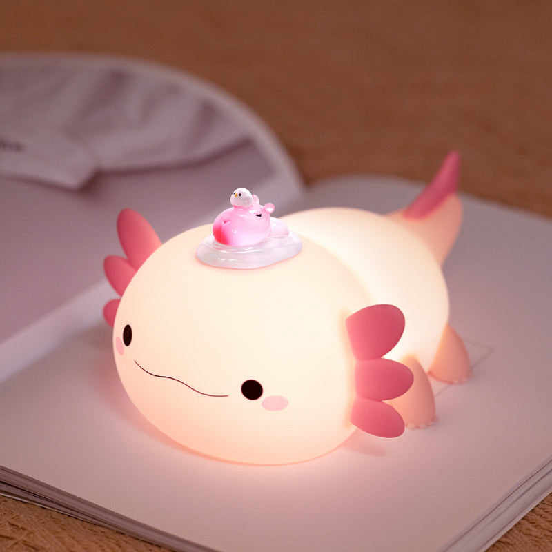 Veilleuse Axolotl mignonne et spongieuse - Cadeau parfait 🎁