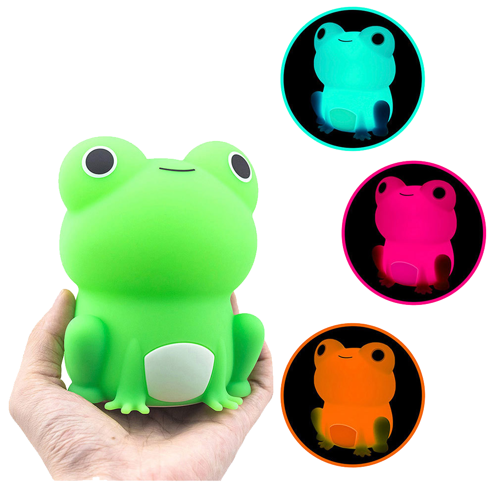 Lampe de nuit LED Tap Tap en forme de grenouille particulière