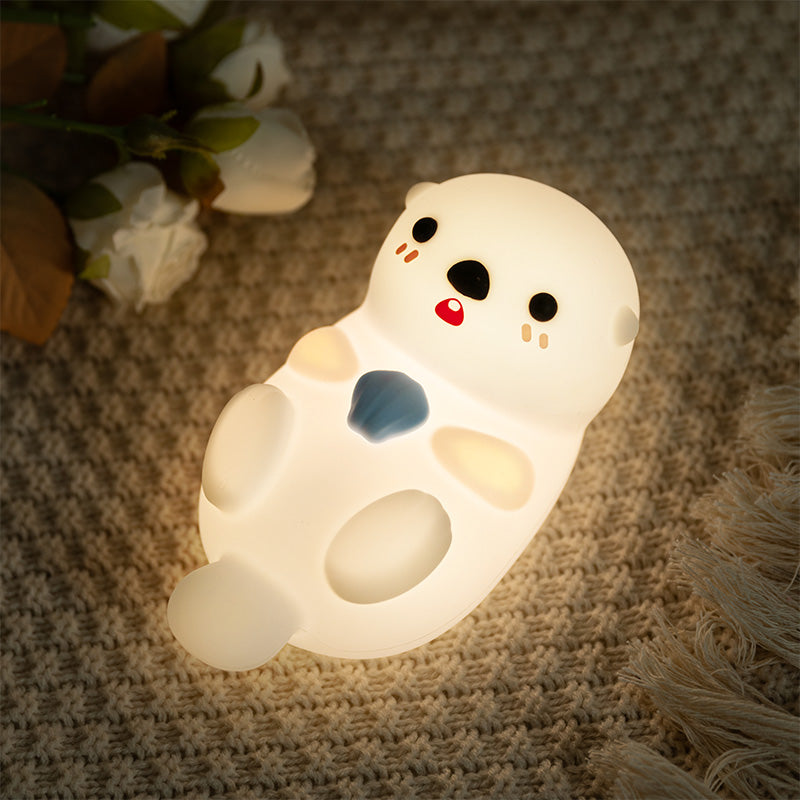 Otter Squishy Silicon LED Night Light Limited - Tap Lamp, Best Gift for Kids and Girls