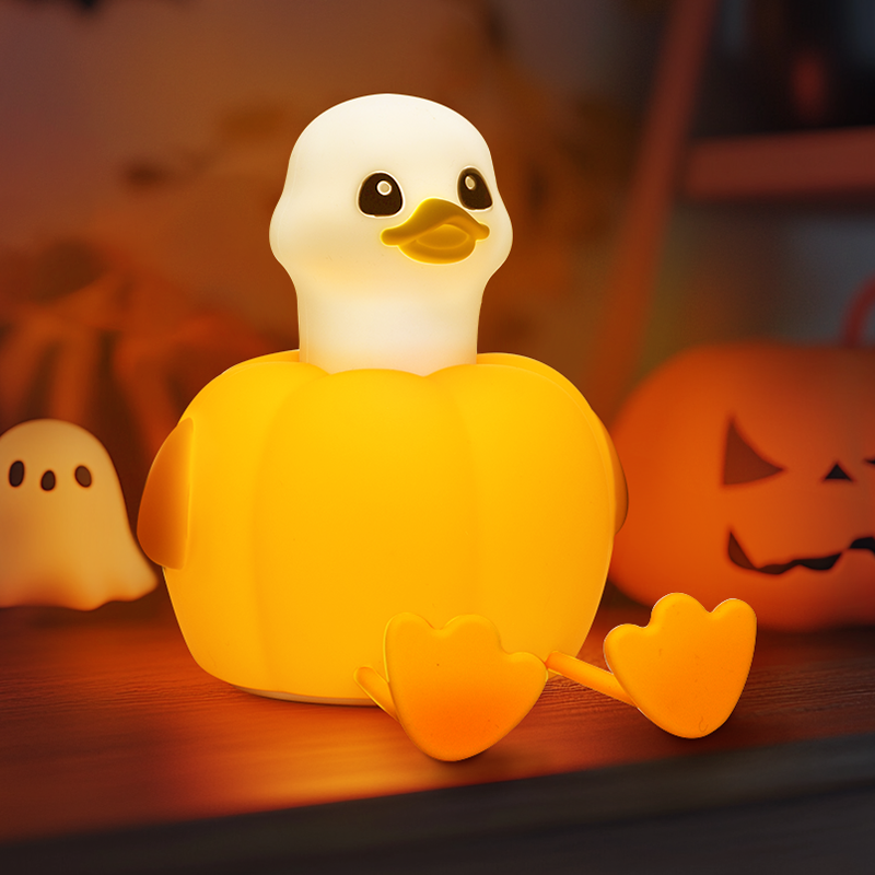 Pumpkin Duck Night Light Colorful Sleep Gift