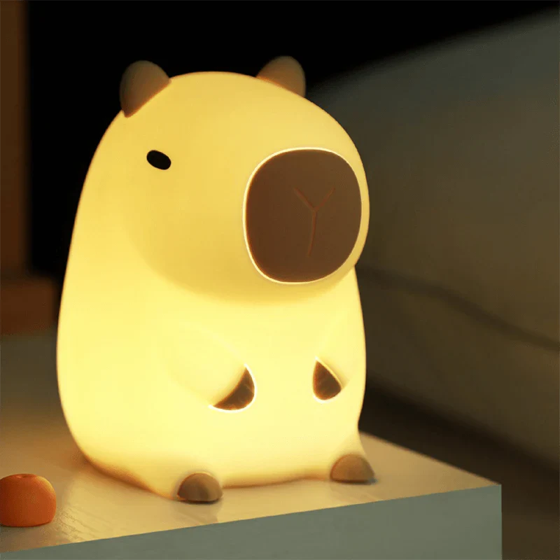 Capybara Squishy Silicone Night Light - Perfect Gift for Kids and Girls