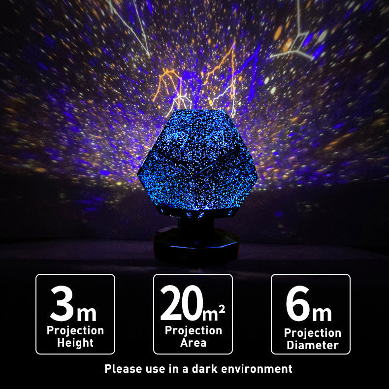 Lampe de projection de ciel étoilé LED Bluetooth atmosphère cosmique cadeau veilleuse