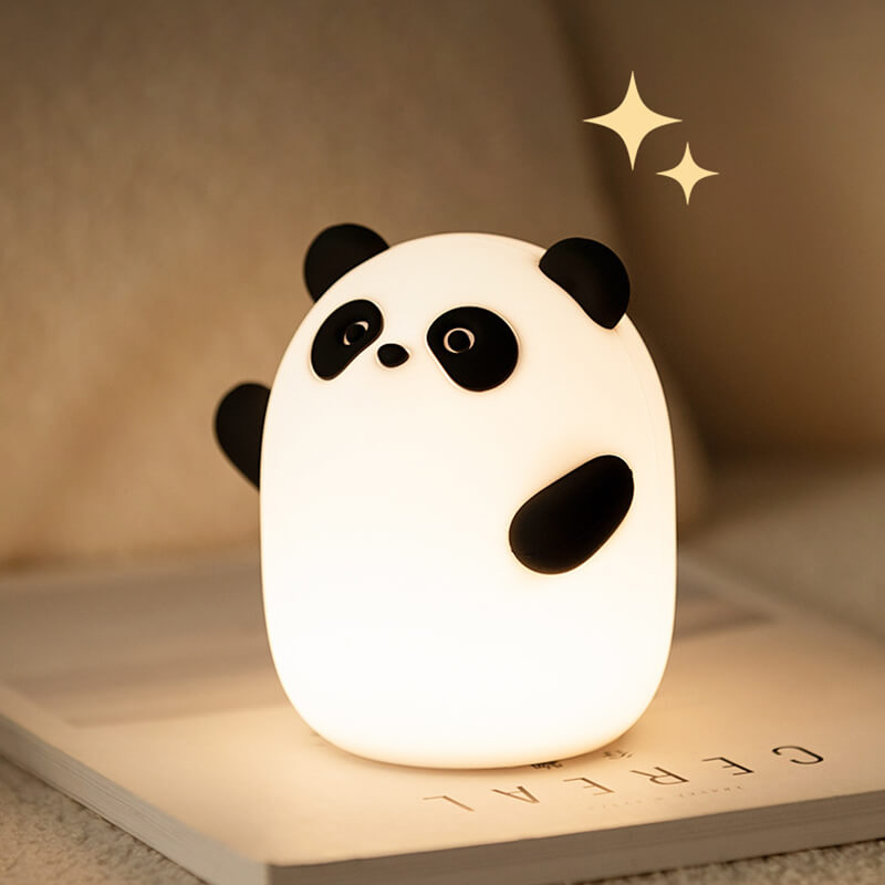 Veilleuse LED Panda Squishy pour cadeau Lampe Panda rechargeable USB 1200mAh