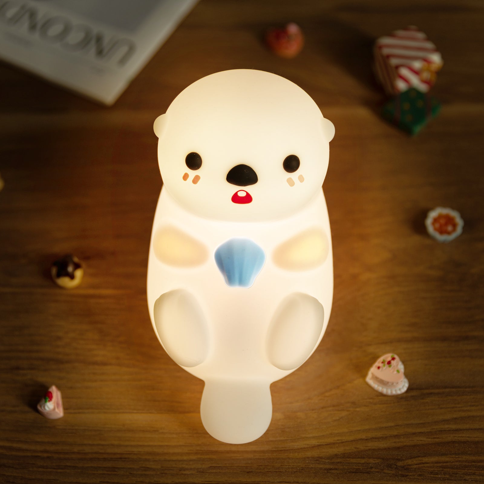 Weihnachtsverkaufsgeschenk Sett Otter Squishy Silikon LED Nachtlicht Limited - Tap Lampe, bestes Geschenk für Kinder und Mädchen