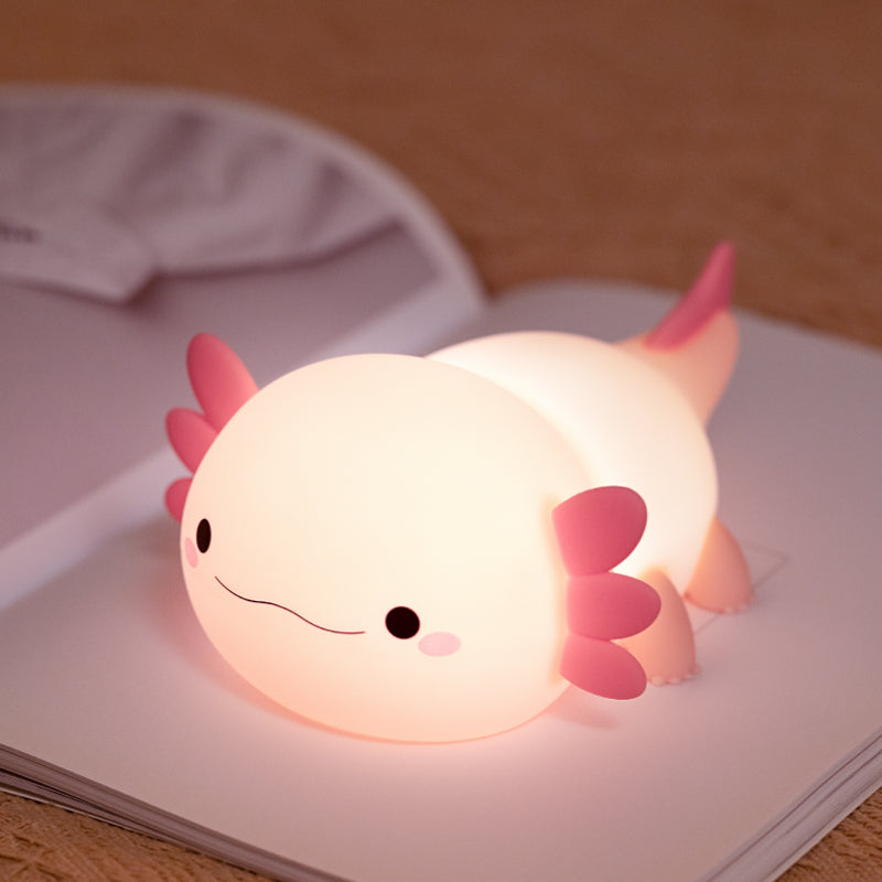 Veilleuse Axolotl mignonne et spongieuse - Cadeau parfait 🎁