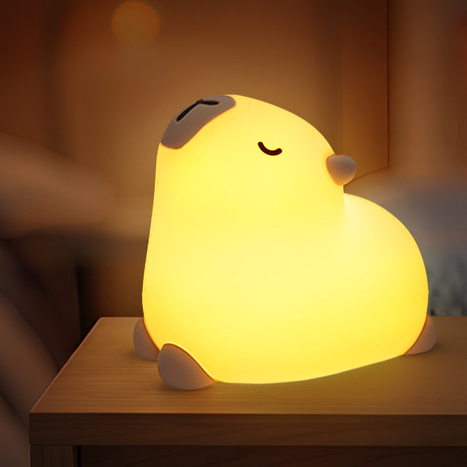 Veilleuse LED en silicone souple en forme de Capybara - Cadeau idéal pour les enfants et les filles