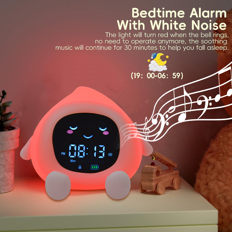 Squishy Silicone Fruit Alarm Clock LED Night Light - Perfect Gift for Kids and Girls