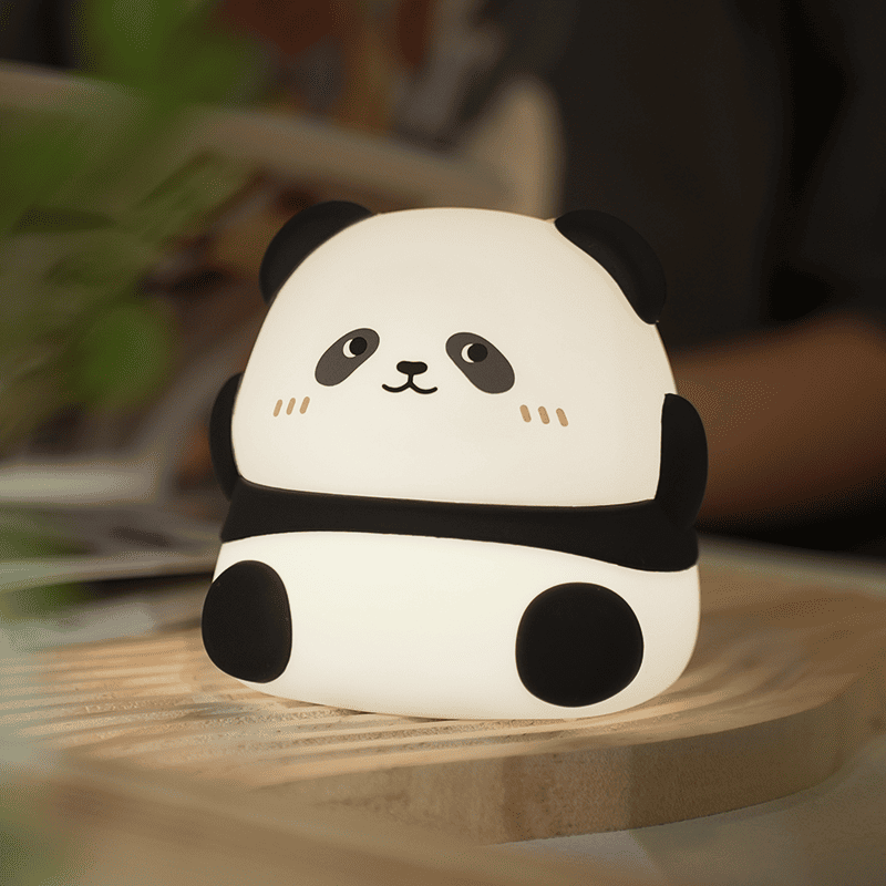 Squishy Silikon Kawaii Panda LED Nachtlicht - Perfekte Geschenke