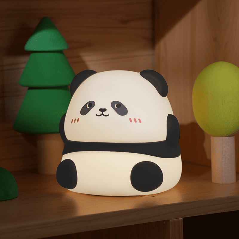 Squishy Silikon Kawaii Panda LED Nachtlicht - Perfekte Geschenke