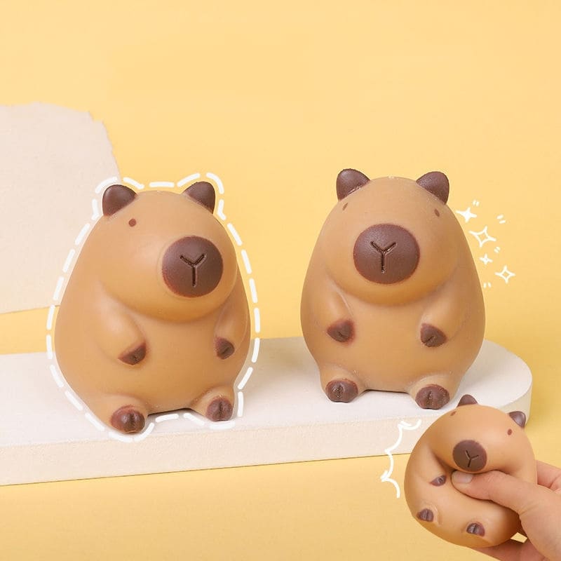 Poupée Capybara mignonne, jouet anti-stress à rebond lent, jouet en plastique souple