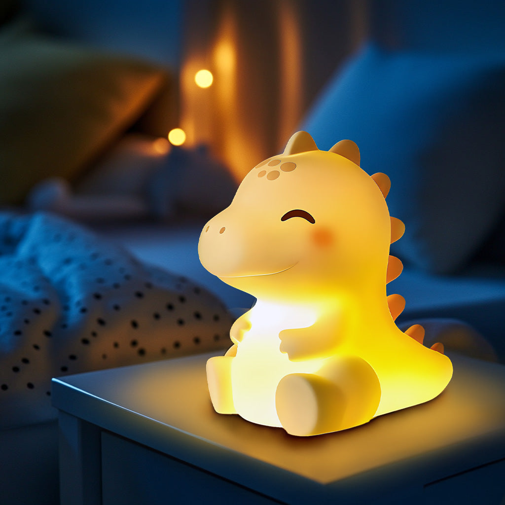 Veilleuse LED en silicone souple en forme de T-Rex - Cadeau idéal pour les enfants et les filles