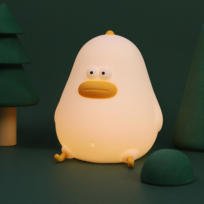 Squishy Silikon Chubby Chick LED-Nachtlicht - perfektes Geschenk für Kinder und Mädchen