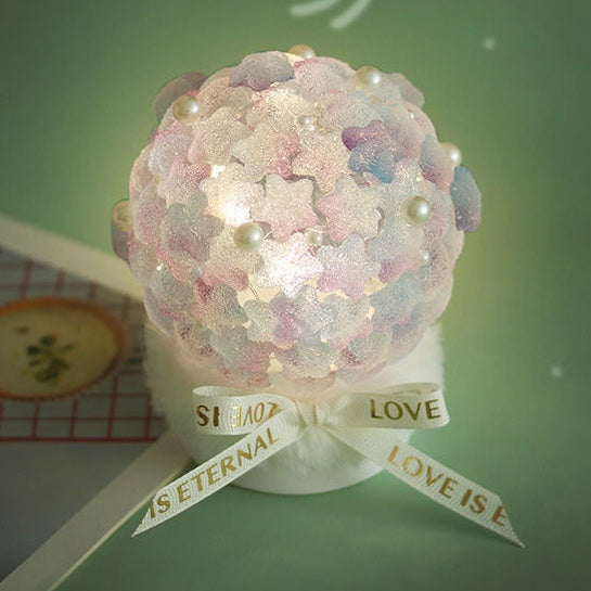 Creative DIY Handmade Gift Star Rose Night Light Material Package