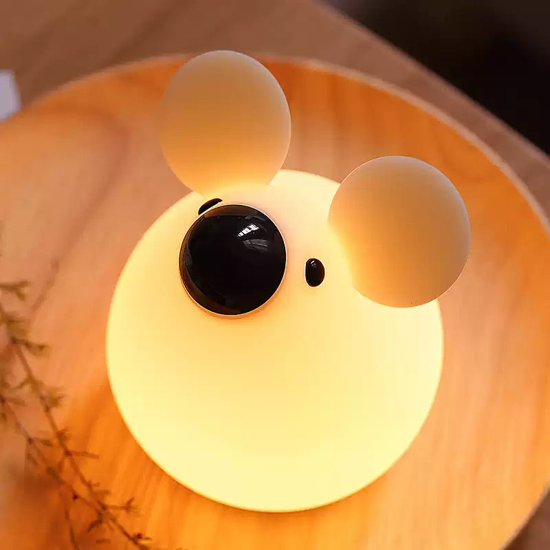 Squishy Silicone Little Mouse LED Night Light - Perfect Gift for Kids and Girls