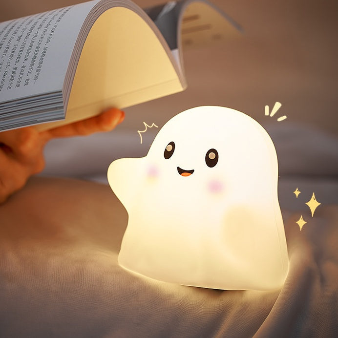 Squishy Silicone Cute Ghost LED Night Light - Perfect Gifts