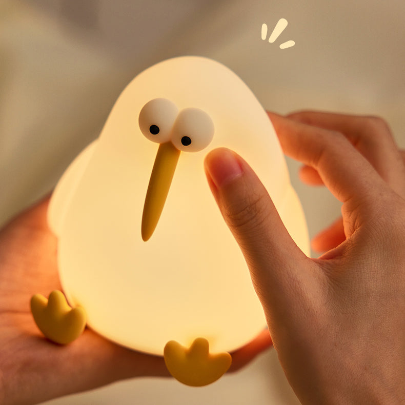 Squishy Silicone Kiwi LED Night Light - Perfect Gift for Kids and Girls