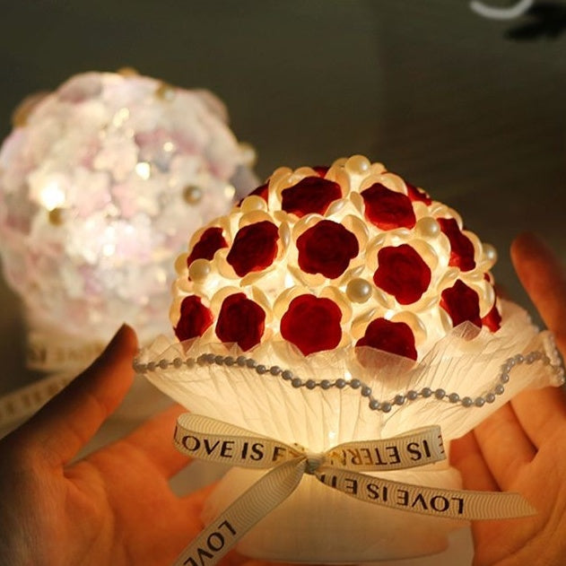 Creative DIY Handmade Gift Star Rose Night Light Material Package