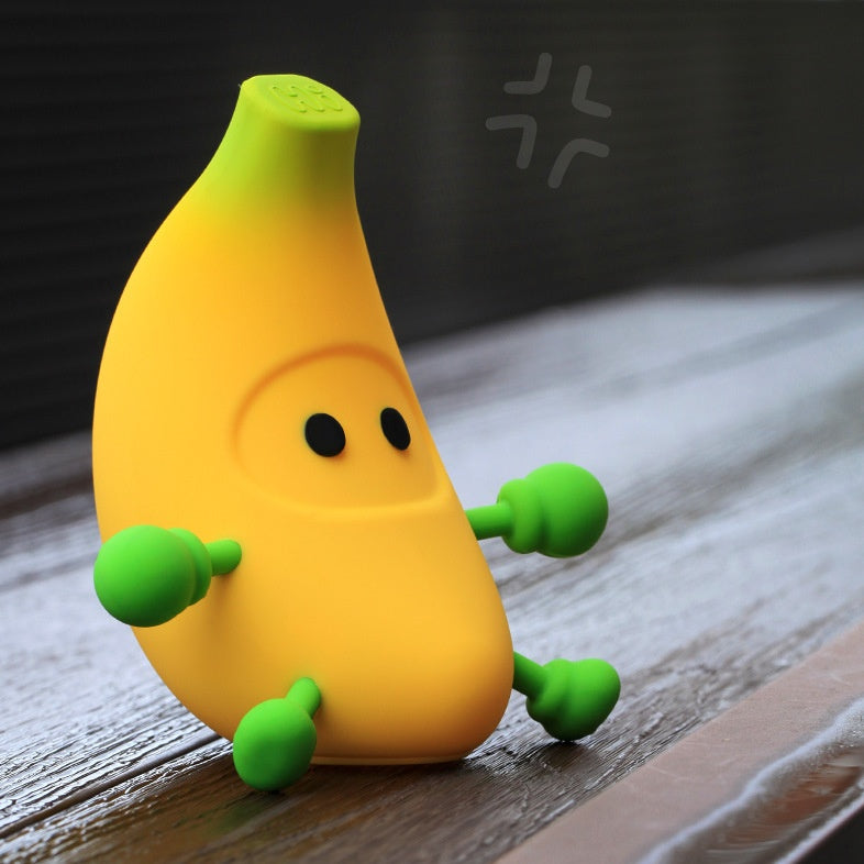 Squishy Silikon-Bananen-LED-Nachtlicht – perfektes Geschenk für Kinder und Mädchen