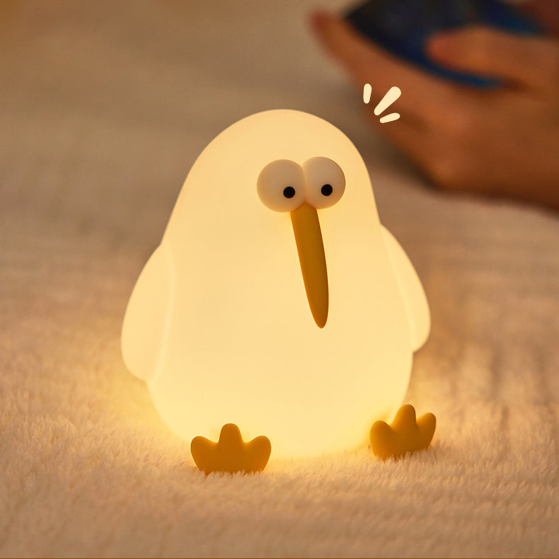 Squishy Silikon Kiwi LED-Nachtlicht - Perfektes Geschenk für Kinder und Mädchen