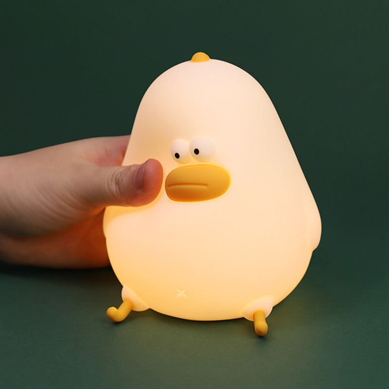 Squishy Silikon Chubby Chick LED-Nachtlicht - perfektes Geschenk für Kinder und Mädchen