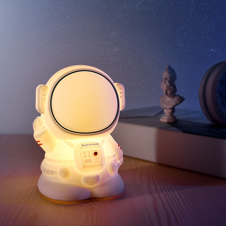 Squishy Salute Astronaut Silicone LED Night Light – The Perfect Gift for Cozy Nights