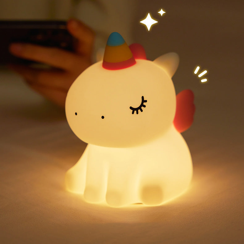 Einhorn-Nachtlicht, LED, matschig, Tap-Lampe, bestes Geschenk für Baby und Mädchen