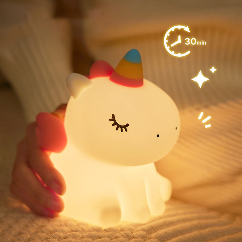 Veilleuse licorne LED Squishy Tap Lamp Meilleur cadeau pour bébé et fille