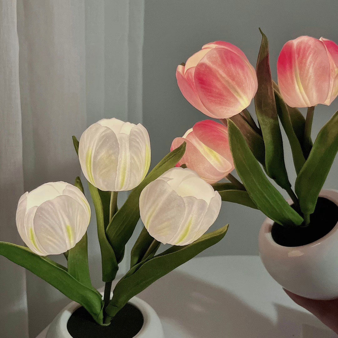 LED-Nachtlicht in Tulpenform, perfektes Geschenk für Kinder und Mädchen 