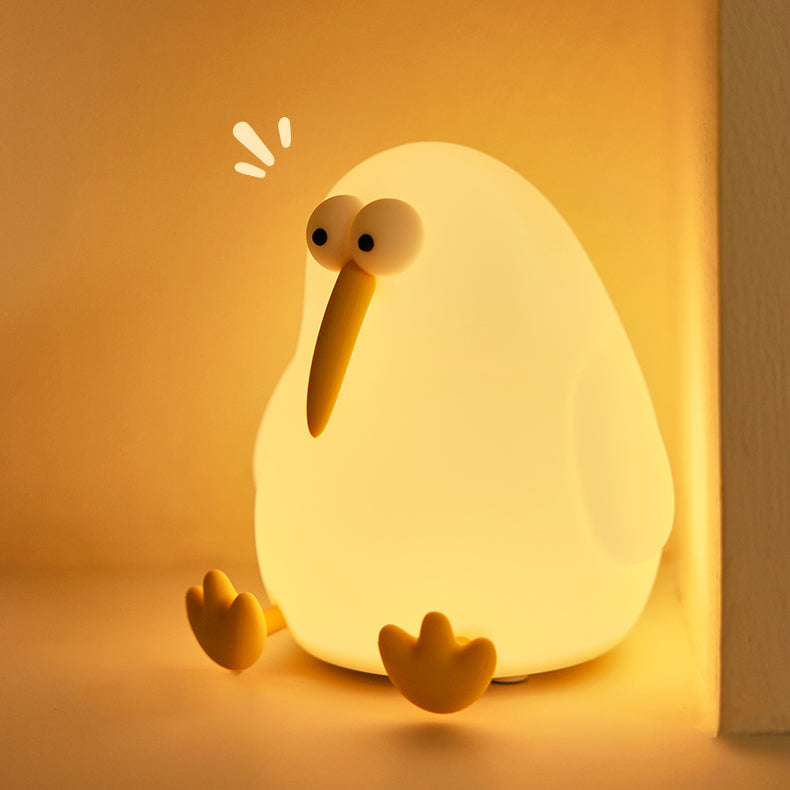 Squishy Silikon Kiwi LED-Nachtlicht - Perfektes Geschenk für Kinder und Mädchen