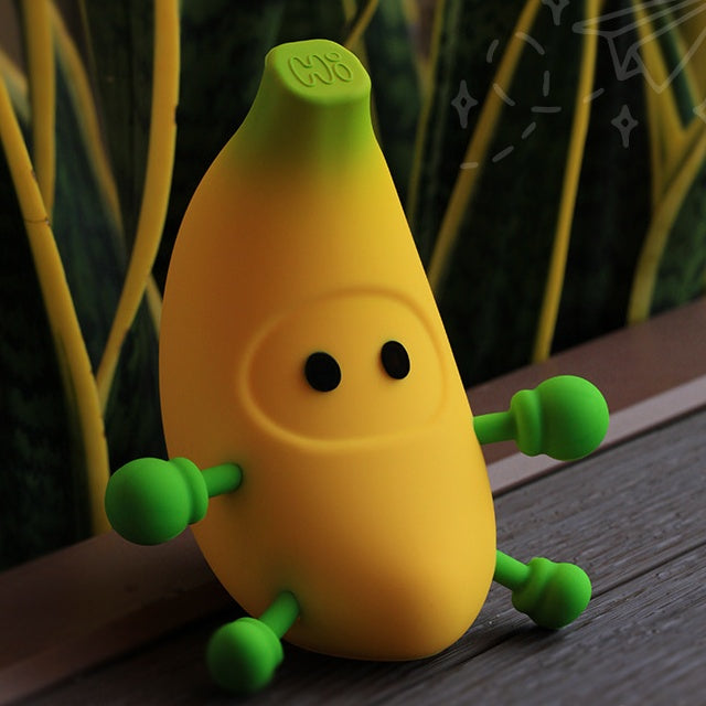 Squishy Silicone Banana LED Night Light - Perfect Gift for Kids and Girls