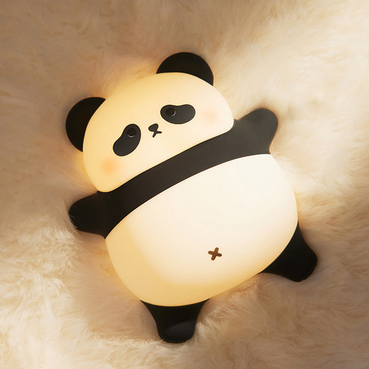 Liegender fauler Panda Nachtlicht LED Wasserhahn Lampe Bestes Geschenk für Baby und Mädchen