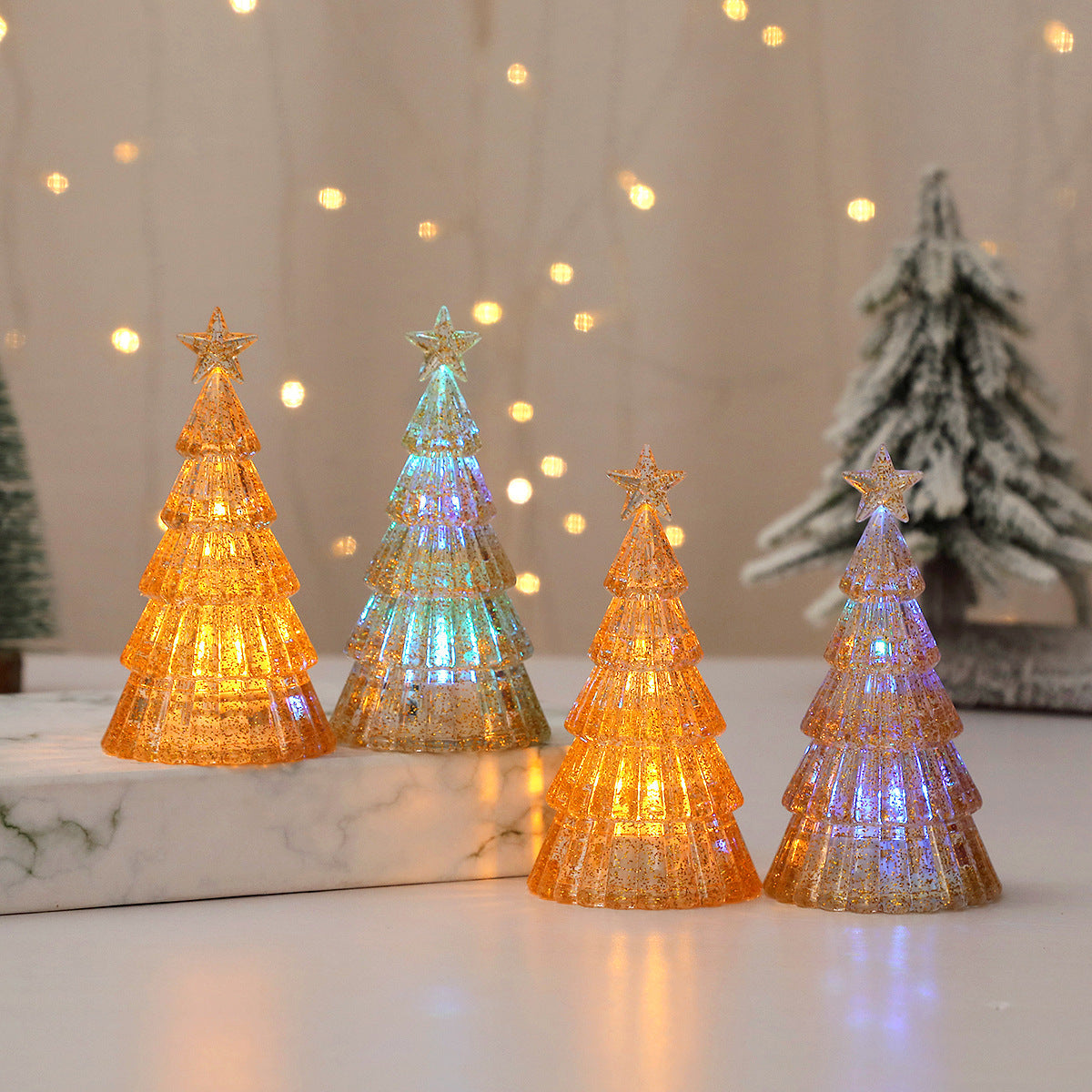 Vente de Noël Décoration lumineuse pour sapin de Noël Veilleuse LED