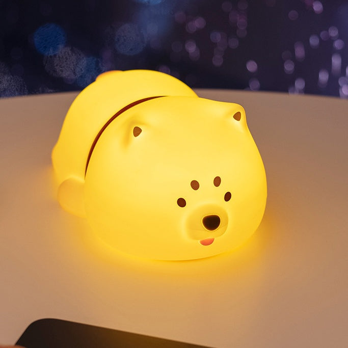 Squishy Silicone Pappy Puppy LED Night Light - Perfect Gifts