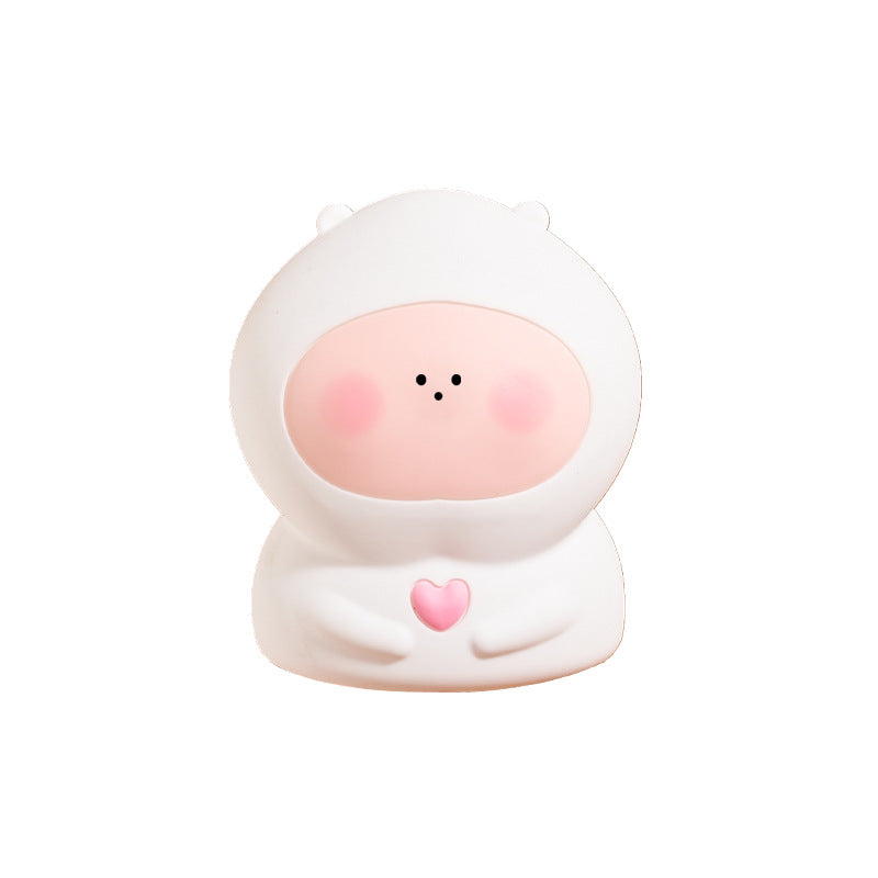 Lampe veilleuse LED en silicone souple et mignonne pour enfants - Cadeau idéal pour les enfants et les filles