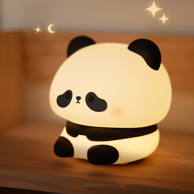 Veilleuse LED panda super adorable en silicone squishy - Cadeau idéal pour les enfants et les filles