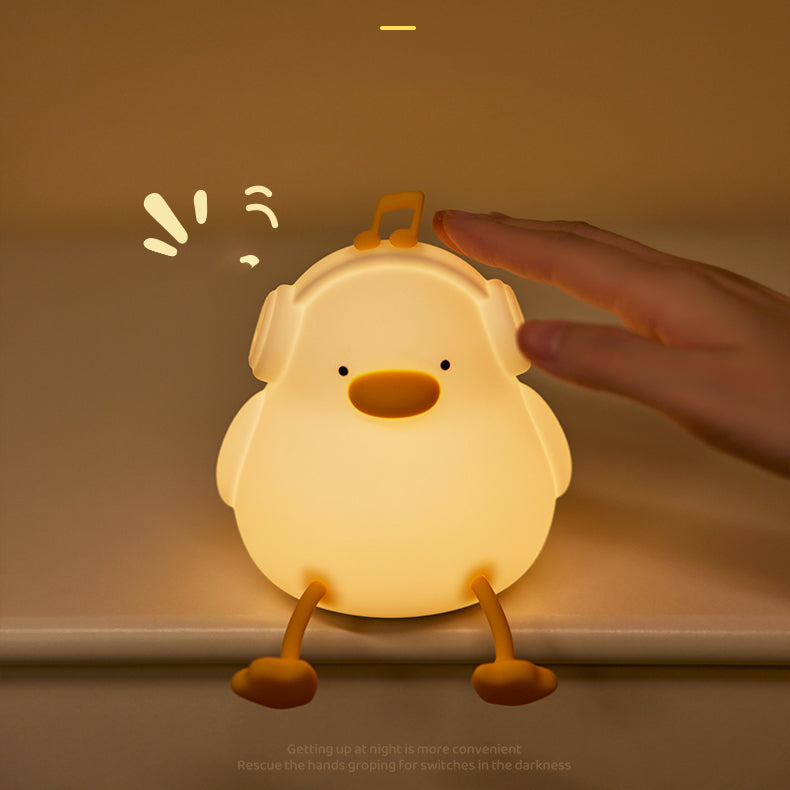 Lampe de nuit musicale à LED Duck Tap Tap