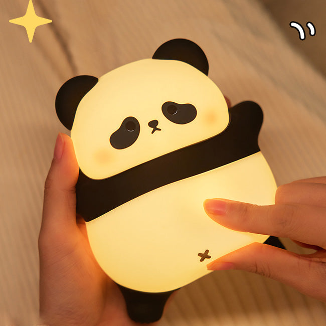 Liegender fauler Panda Nachtlicht LED Wasserhahn Lampe Bestes Geschenk für Baby und Mädchen