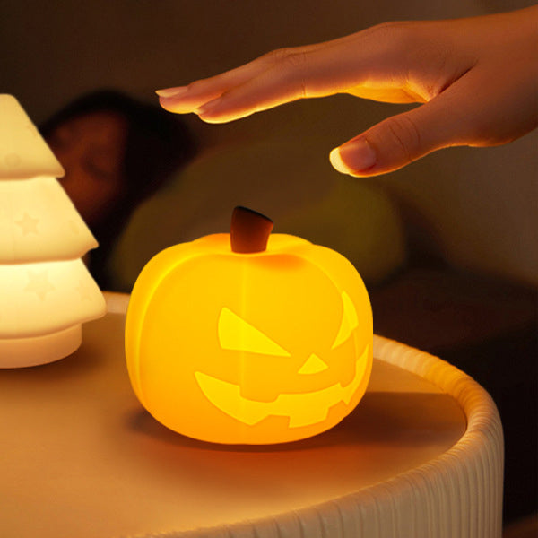 Lampe de nuit LED fantôme d'Halloween Squishy Tap Tap