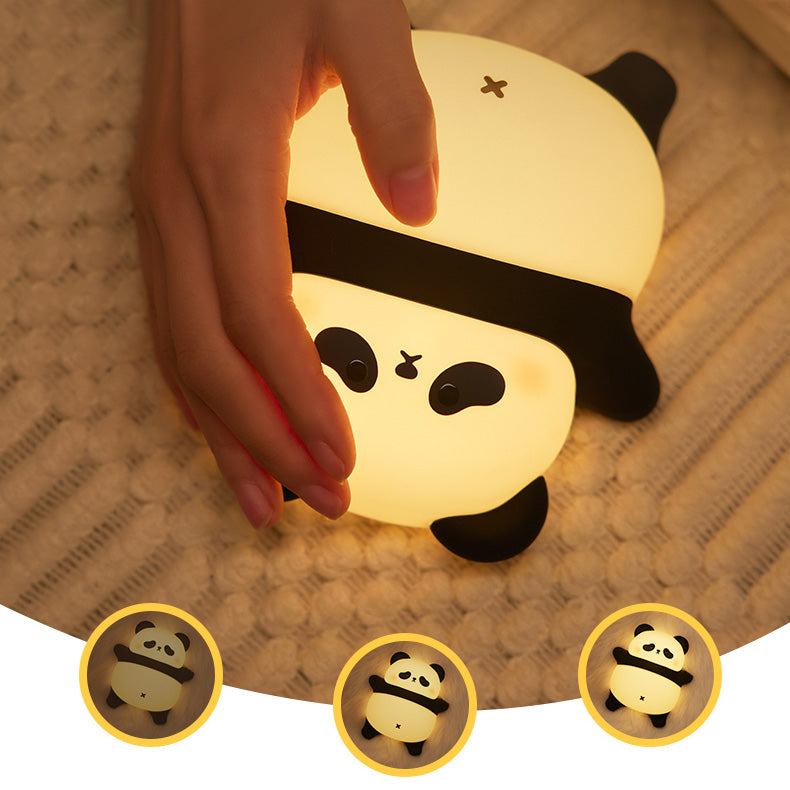 Liegender fauler Panda Nachtlicht LED Wasserhahn Lampe Bestes Geschenk für Baby und Mädchen