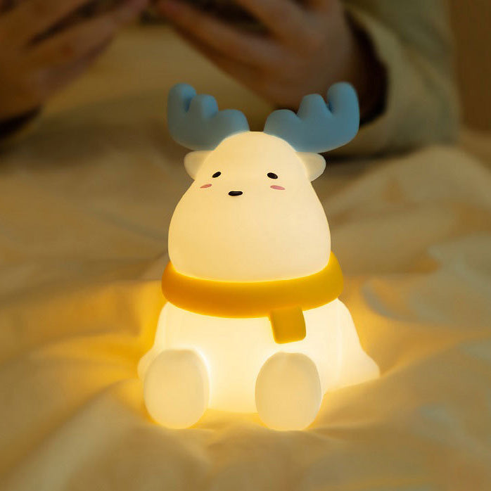 Squishy Silikon-Elch-LED-Nachtlicht – perfektes Geschenk für Kinder und Mädchen