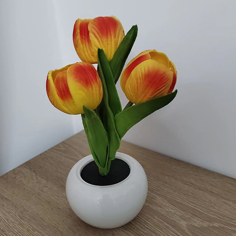 LED-Nachtlicht in Tulpenform, perfektes Geschenk für Kinder und Mädchen 