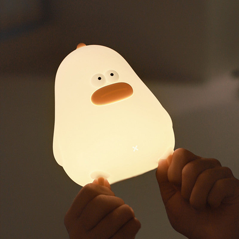 Squishy Silikon Chubby Chick LED-Nachtlicht - perfektes Geschenk für Kinder und Mädchen