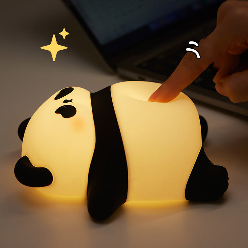 Liegender fauler Panda Nachtlicht LED Wasserhahn Lampe Bestes Geschenk für Baby und Mädchen