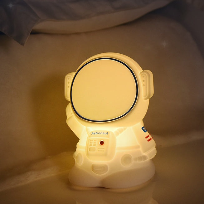 Squishy Salute Astronaut Silicone LED Night Light – The Perfect Gift for Cozy Nights