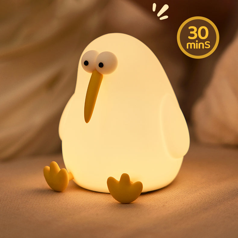 Squishy Silikon Kiwi LED-Nachtlicht - Perfektes Geschenk für Kinder und Mädchen